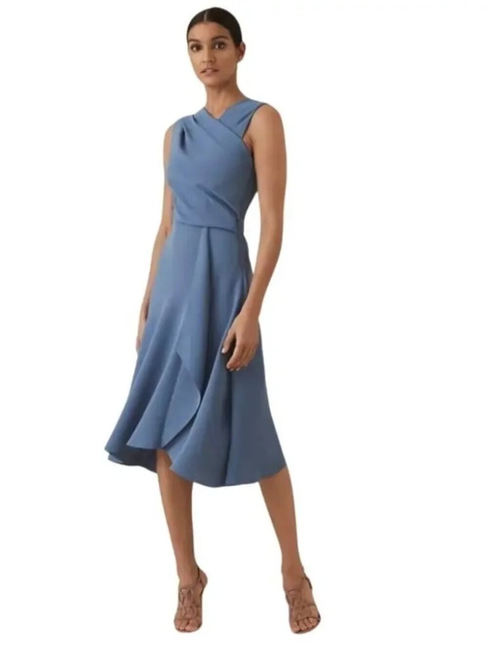 Reiss Marling Faux Wrap Midi Dress